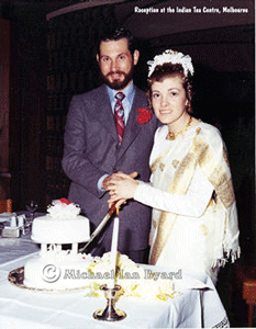 Cutting our Wedding Cake